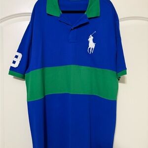 Blue and Green Polo Shirt 2XLT